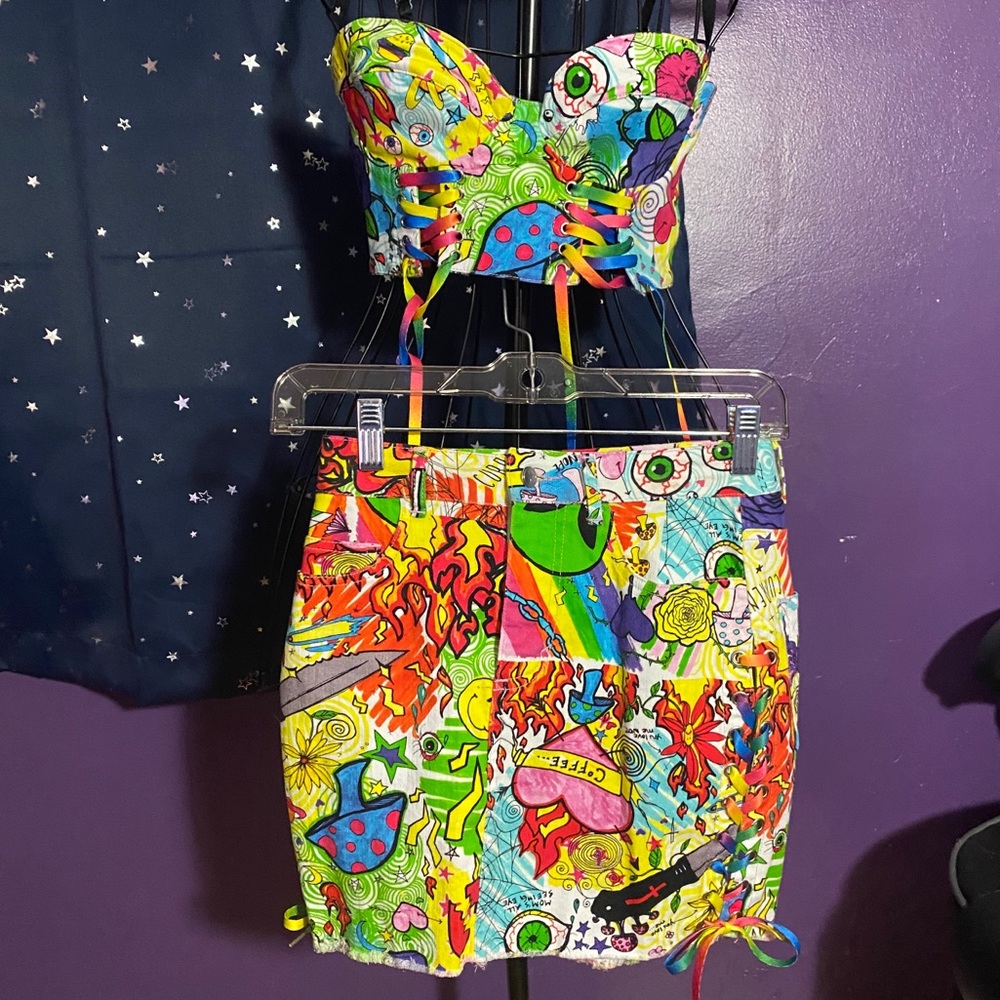 Current Mood Two Piece Skirt Set